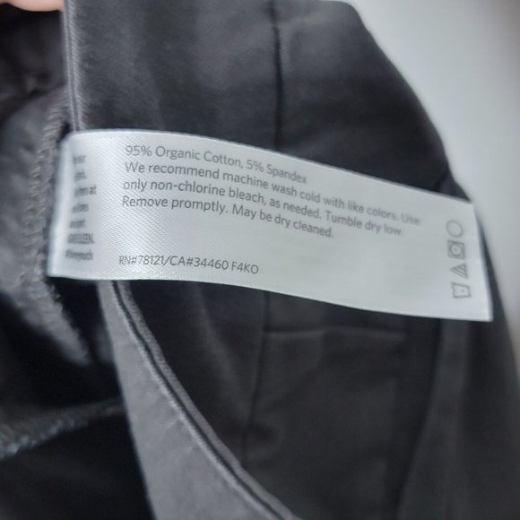 Eileen Fisher Petite Small Gray Slim Ankle‎ Zip Side Zip Women's Pants - Picture 8 of 8